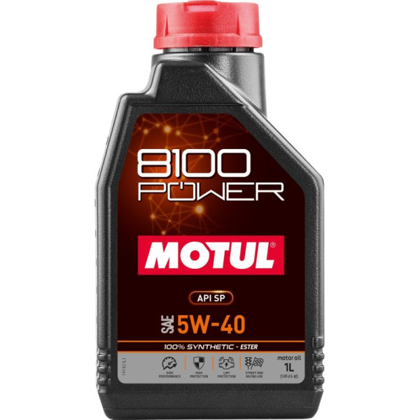 MOTUL OLEJ 5W40 1L 8100 POWER/ SYNTHETIC - ESTER/ SP