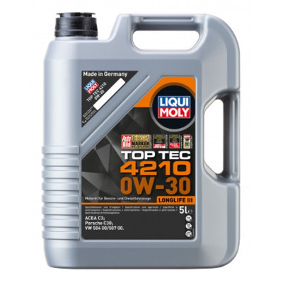 LIQUI MOLY OLEJ 0W30 5L TOP TEC 4210 / C3 / 504.00 507.00 / PORSCHE C30