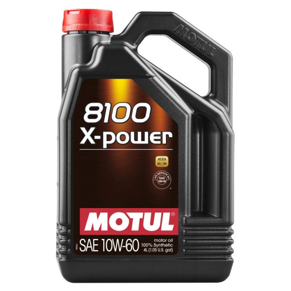 MOTUL OLEJ 10W60 4L 8100 X-POWER/ SN/CF/ A3/B4