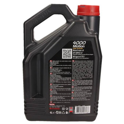 MOTUL OLEJ 15W40 4L 4000 MOTION/ 229.1