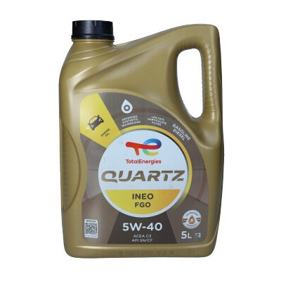 TOTAL OLEJ QUARTZ 5W40 5L / SN / C3 / C40 / 511.00 / 229.52 / RN0710 / LL04 / OV 040 1547-D40 / 9.55535-S2 / DEX2