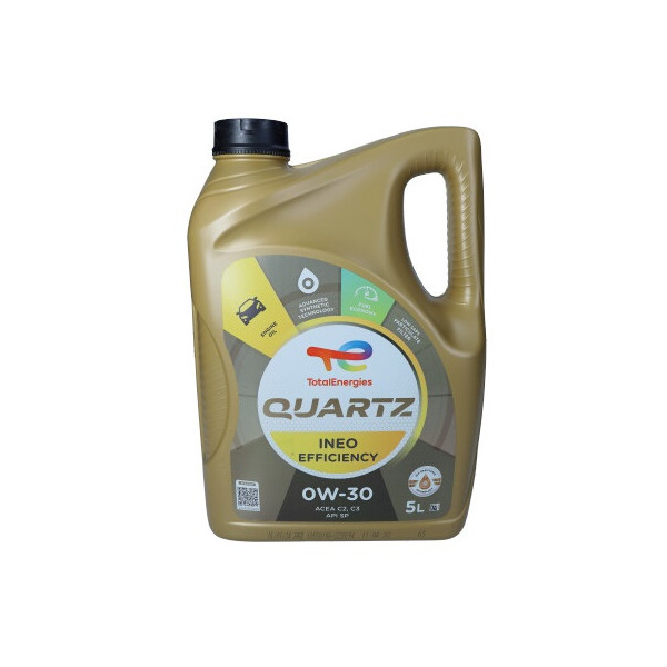 TOTAL OLEJ QUARTZ 0W30 5L INEO EFFICIENCY / C2/C3 / SP / LL19 FE / LL-12 FE / LL04 / KIA