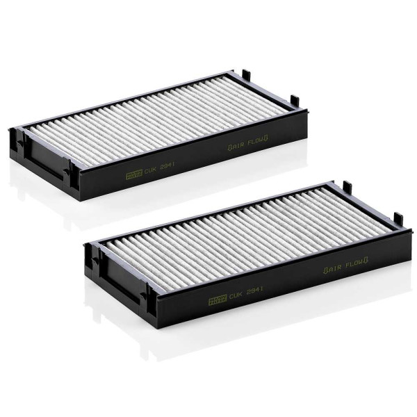 MANN FILTER FILTR KABINY BMW X5/X6 3,5/4,0/4,8/5,0 08- Z AKTYWNYM WĘGLEM KPL. 2 SZT.