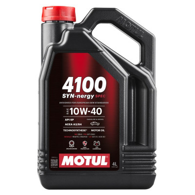 MOTUL OLEJ 10W40 4L 4100 SYN-NERGY SPEC / A3/B4 / SP / 229.3 / B71 2300 / RN0710 / 501.01 505.00