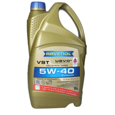 RAVENOL NOWY INDEKS 5W40 VST TURBO 5L / OLEJ 5W40 5L PROMOCJA TURBO VST USVO / SN/CF / A3/B4 / 229.5 / A40 / 502.00 505.00 LL01