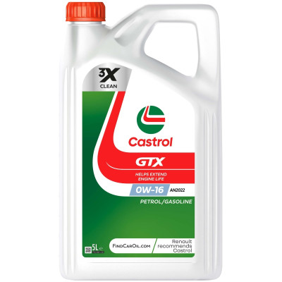 CASTROL OLEJ 0W16 5L GTX AN2022 / SP