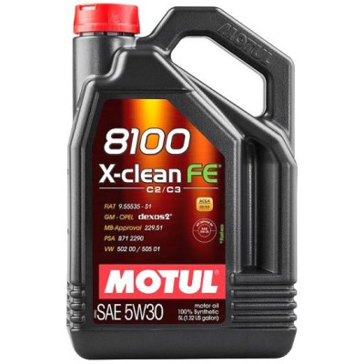 MOTUL OLEJ 5W30 5L 8100 X-CLEAN FE C2/C3 / SP / 229.52 / B71 2290 / RN17 / 9.55535-S1/S3