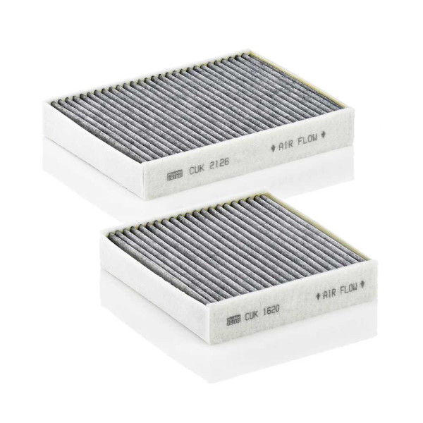 MANN FILTER FILTR KABINY CITROEN/PEUGEOT KOMPLET2 Z AKTYWNYM WĘGLEM