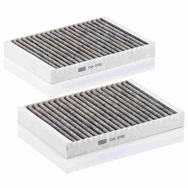 MANN FILTER FILTR KABINY MERCEDES S-KLASA W221 Z AKTYWNYM WĘGLEM KOMPLET 2 SZT.