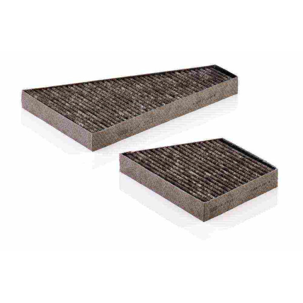 MANN FILTER FILTR KABINY VW PHAETON 02- KOMPLET 2 SZT Z AKTYWNYM WĘGLEM