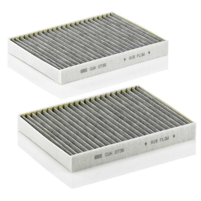 MANN FILTER FILTR KABINY BMW E39 96- KOMPLET 2 Z AKTYWNYM WĘGLEM