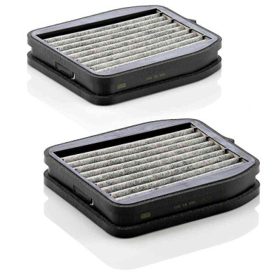 MANN FILTER FILTR KABINY MB W211 02- KOMPLET 2 SZT. THERMOTRONIC Z AKTYWNYM WĘGLEM