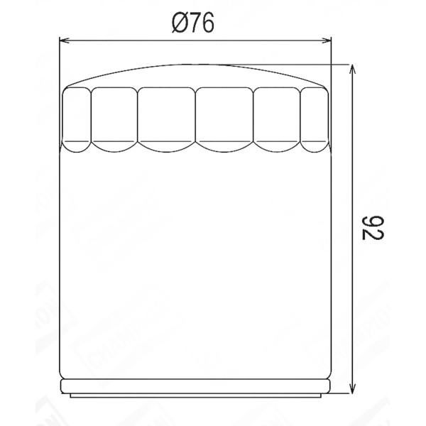 FILTR OLEJU MOTO. COF070B HARLEY DAVIDSON