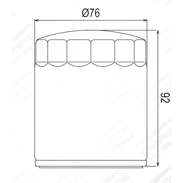 FILTR OLEJU MOTO. COF071B HARLEY DAVIDSON