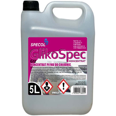 SPECOL PŁYN DO CHŁODNIC 5L RÓŻOWY KONCENTRAT GLIKOSPEC