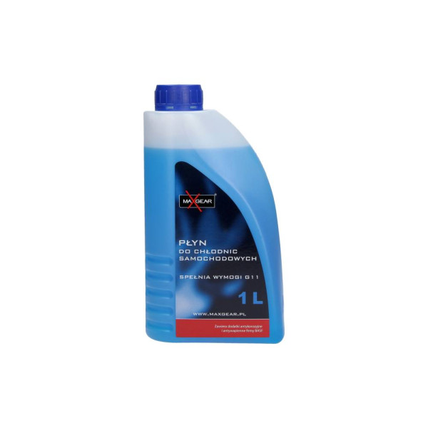MAXGEAR PŁYN DO CHŁODNIC 1L -35°C (NIEBIESKI) G11 NA DODATKACH BASF