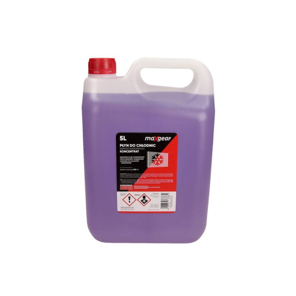 MAXGEAR PŁYN DO CHŁODNIC 5L -35°C (FIOLETOWY) G12+ NA DODATKACH BASF
