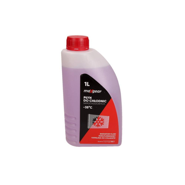 MAXGEAR PŁYN DO CHŁODNIC 1L -35°C (FIOLETOWY) G12+ NA DODATKACH BASF