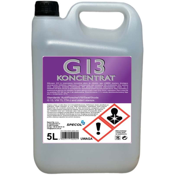 SPECOL PŁYN DO CHŁODNIC 5L KONCENTRAT G13 FIOLETOWY GLIKOSPEC