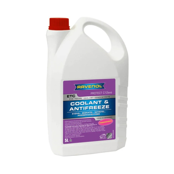 RAVENOL PŁYN DO CHŁODNIC 5L KONCENTRAT / ETC CONCENTRATE PROTECT C12EVO / G12EVO