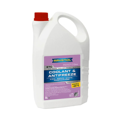 RAVENOL PŁYN DO CHŁODNIC 5L/ ETC PREMIX PROTECT C12EVO -40°C/ G12EVO