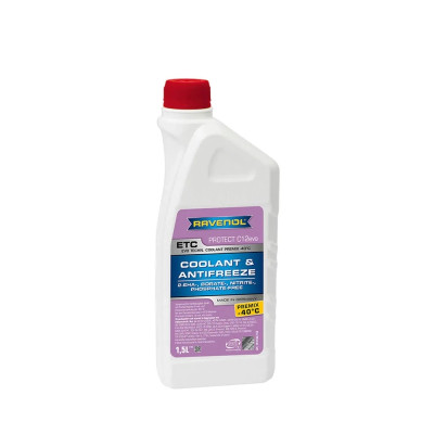 RAVENOL PŁYN DO CHŁODNIC 1,5L/ ETC PREMIX PROTECT C12EVO -40°C/ G12EVO
