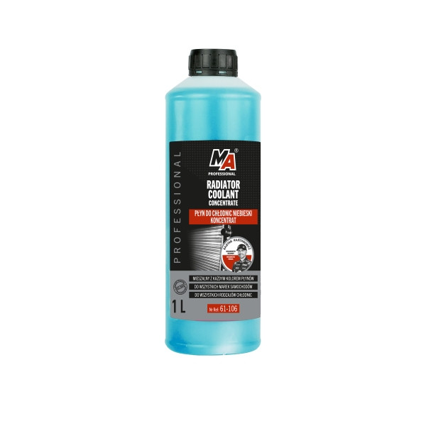 MOJE AUTO PŁYN DO CHŁODNIC 1L NIEBIESKI  KONC. NA DODATKACH BASF RADIATOR COOLANT / MA PROFESSIONAL