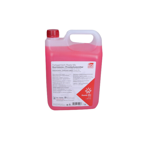 FEBI PŁYN DO CHŁODNIC 5L CZERWONY JAKOŚĆ G12 READY-MIX G12 -35°C / G 012 A8D A1 S3