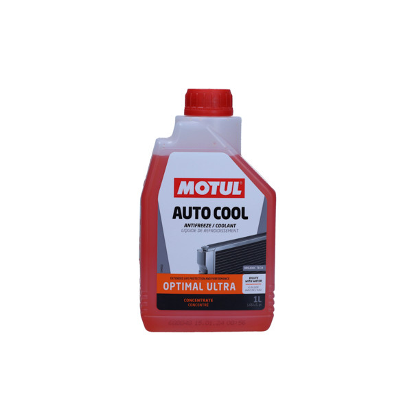 MOTUL PŁYN DO CHŁODNIC 1L KONCENTRAT AUTO COOL OPTIMAL ULTRA / CZERWONY G12/G12+