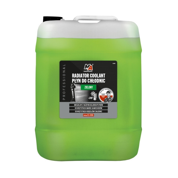MOJE AUTO PŁYN DO CHŁODNIC 20KG ZIELONY -35°C NA DODATKACH BASF
