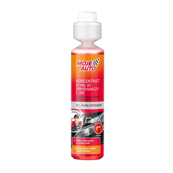MOJE AUTO PŁYN DO SPRYSKIWACZY KONCENTRAT 250ML JABŁKO