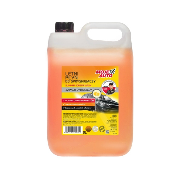 MOJE AUTO PŁYN DO SPRYSKIWACZY 5L LETNI/ SUMMER SCREEN WASH