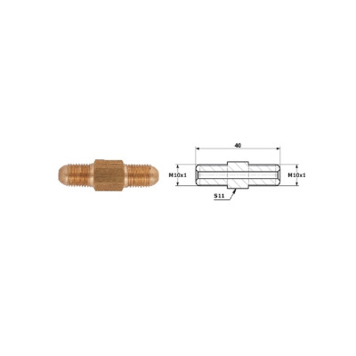 PRZEWODY HAMULCOWE ŁĄCZNIK PRZEWODÓW HAM. ZEW. M 10X1 SF ZEW M 10X1 SF