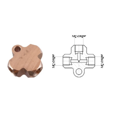 ZŁĄCZE TRÓJNIK 3/8"X24 DF