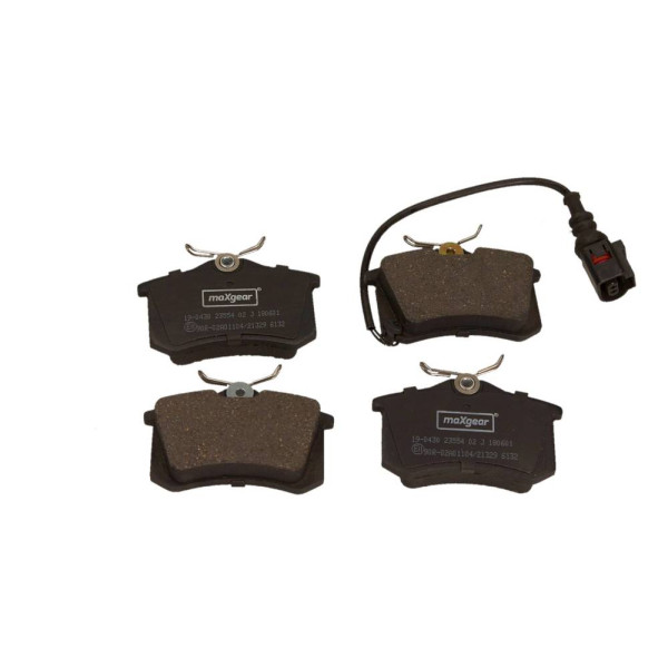 MAXGEAR KLOCKI HAM. VW T. POLO/IBIZA/CORDOBA 01-09/FABIA 99-08 Z CZUJNIKIEM