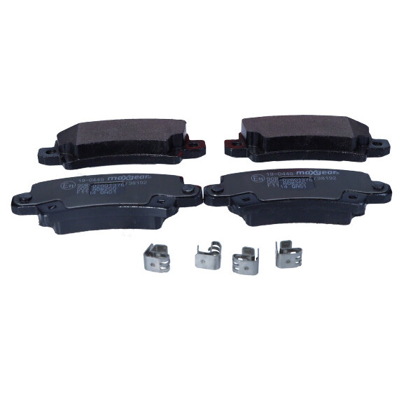 MAXGEAR KLOCKI HAMULCOWE TOYOTA TYŁ COROLLA 01- UK