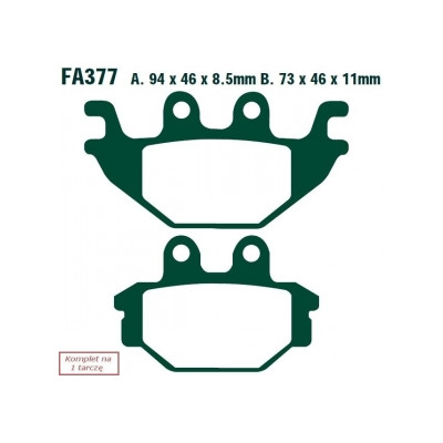 EBC KLOCKI HAMULCOWE MOTO YAMAHA YZF-R 125 (08-13)