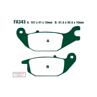 EBC KLOCKI HAM. MOTO.  HONDA XL 125 VARADERO (01-11)/  CBR 125 (07-10)